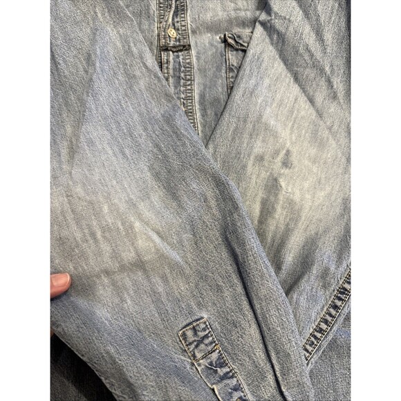 Vintage 90’s Marithe Francois Girbaud Denim Shirt Mens Size L - Picture 5 of 10